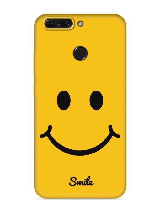 Yellow Smiley Embossed Soft Silicone Case for Honor 8 Pro Zapvi