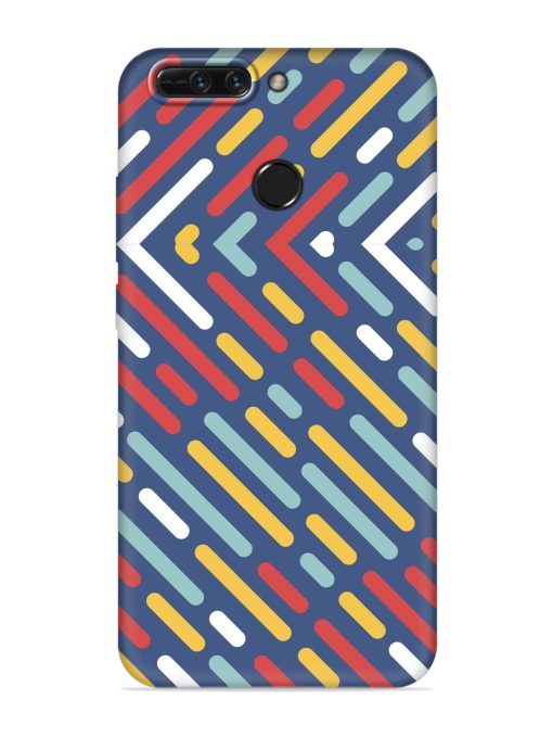 Colored Lines Embossed Soft Silicone Case for Honor 8 Pro Zapvi