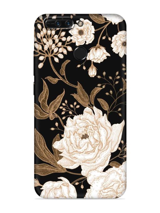 Peonies Roses Floral Embossed Soft Silicone Case for Honor 8 Pro Zapvi