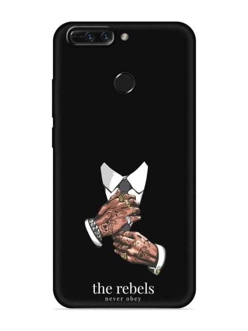 Rebels Slogan Man Embossed Soft Silicone Case for Honor 8 Pro