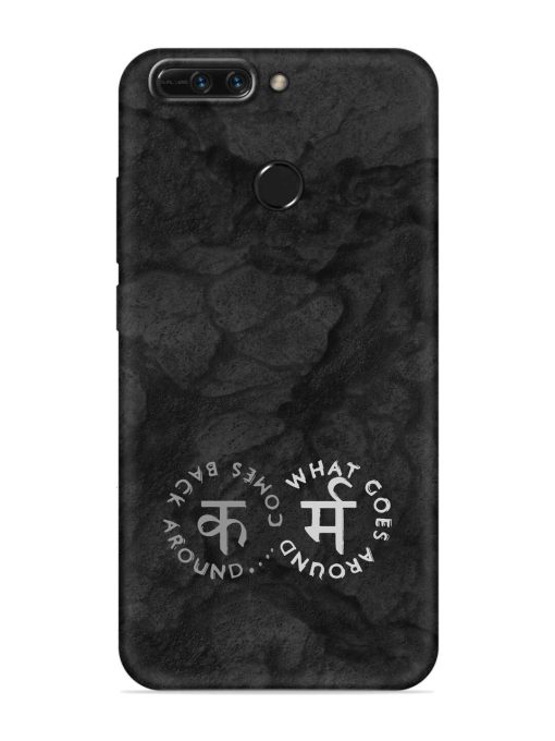 Karma Hindi Word Embossed Soft Silicone Case for Honor 8 Pro