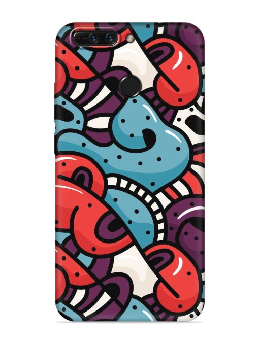 Seamless Backdrop Colorful Embossed Soft Silicone Case for Honor 8 Pro Zapvi