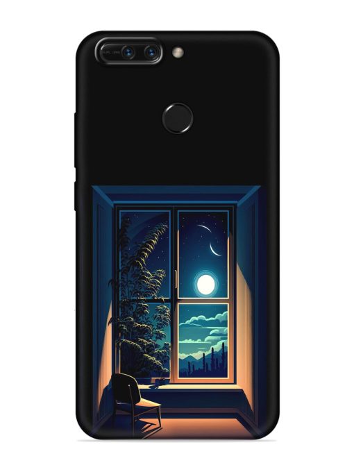 Night View At Window Embossed Soft Silicone Case for Honor 8 Pro Zapvi