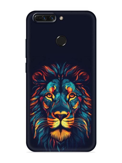 Colorful Lion Embossed Soft Silicone Case for Honor 8 Pro Zapvi