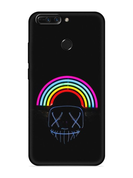 Mask Rainbow Embossed Soft Silicone Case for Honor 8 Pro Zapvi