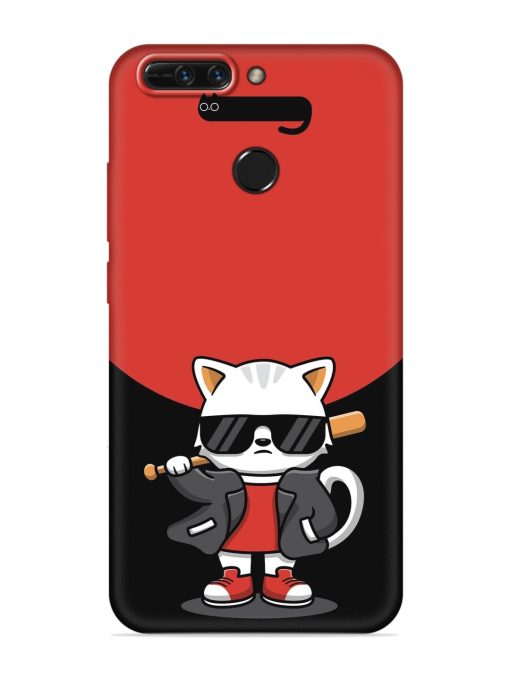 Cool Little Bear Cartoon Embossed Soft Silicone Case for Honor 8 Pro Zapvi