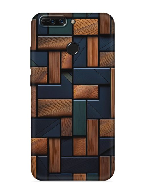 Wooden Background Cubes Embossed Soft Silicone Case for Honor 8 Pro Zapvi