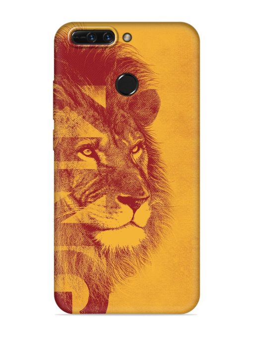 Gold Lion Crown Art Embossed Soft Silicone Case for Honor 8 Pro Zapvi