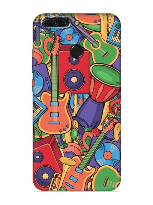 Colorful Music Art Embossed Soft Silicone Case for Honor 8 Pro