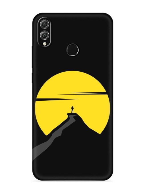 Black Ultra Vector Embossed Soft Silicone Case for Honor 8X Zapvi