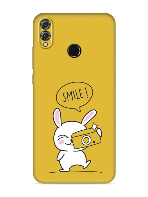 Hey Smile Please Embossed Soft Silicone Case for Honor 8X Zapvi