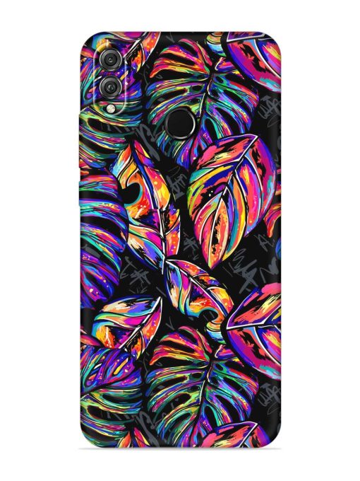 Tropical Seamless Vector Embossed Soft Silicone Case for Honor 8X Zapvi