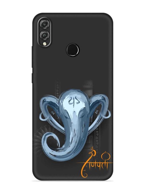 Illustration Lord Ganpati Embossed Soft Silicone Case for Honor 8X Zapvi