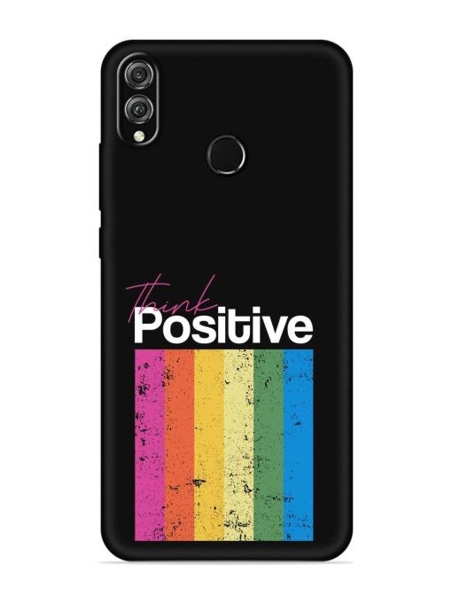 Think Positive Typography Embossed Soft Silicone Case for Honor 8X Zapvi