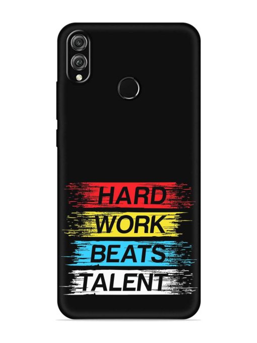 Hard Work Beats Embossed Soft Silicone Case for Honor 8X