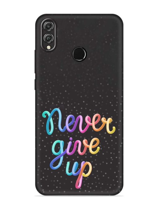 Colorful Stylized Rainbow Embossed Soft Silicone Case for Honor 8X Zapvi