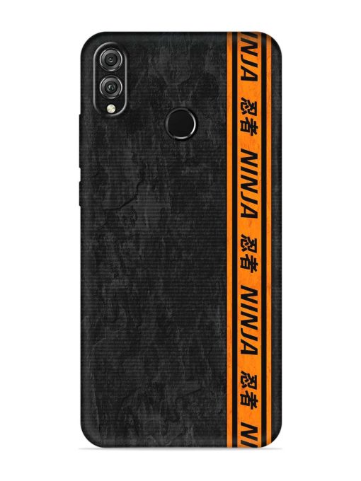 Ninja Srtips Embossed Soft Silicone Case for Honor 8X Zapvi