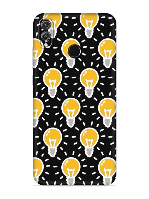 Light Bulb Seamless Embossed Soft Silicone Case for Honor 8X Zapvi