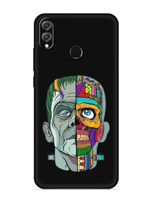 Men Vs Skull Embossed Soft Silicone Case for Honor 8X Zapvi