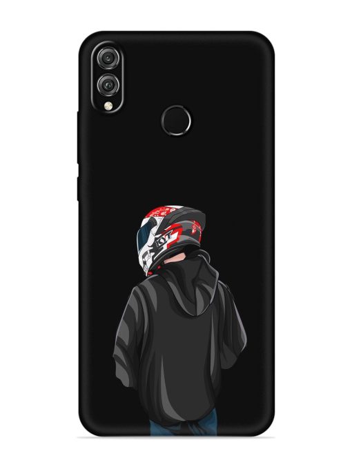 Motorcycle Rider Embossed Soft Silicone Case for Honor 8X Zapvi