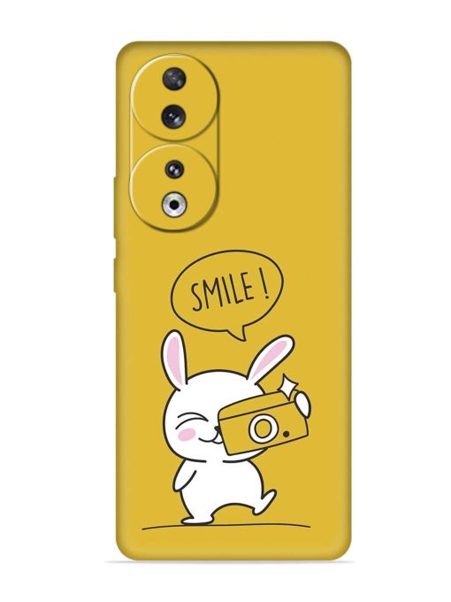 Hey Smile Please Embossed Soft Silicone Case for Honor 90 Zapvi