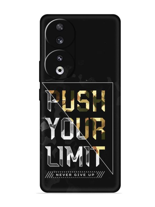 Push Your Limits Embossed Soft Silicone Case for Honor 90 Zapvi