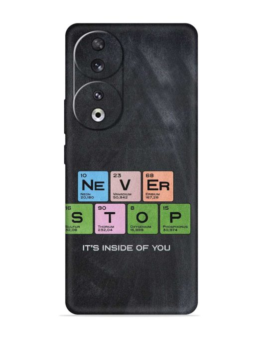 Never Stop It'S Inside Of You Embossed Soft Silicone Case for Honor 90 Zapvi