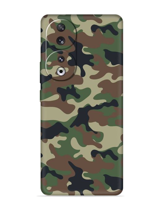 Army Military Camouflage Dark Green Embossed Soft Silicone Case for Honor 90