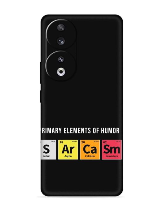 Primary Elements Humor Embossed Soft Silicone Case for Honor 90 Zapvi