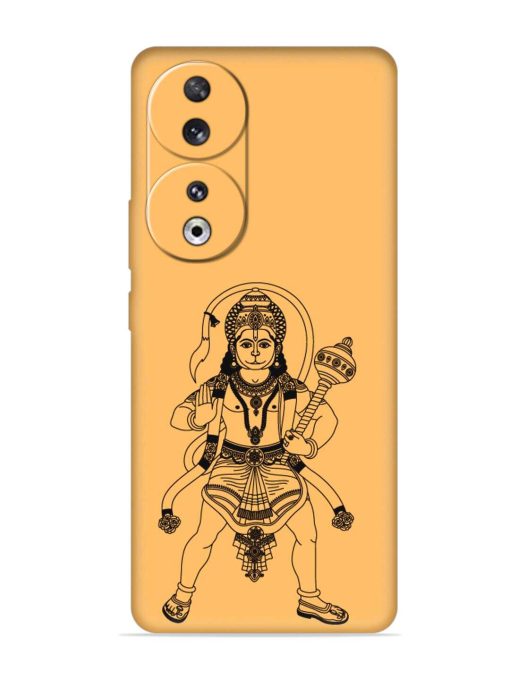 Indian God Hanuman Embossed Soft Silicone Case for Honor 90 Zapvi