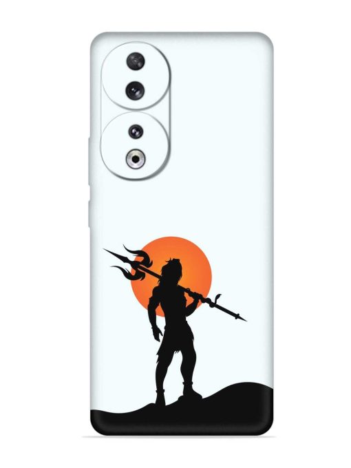 Lord Mahadev Trendy Embossed Soft Silicone Case for Honor 90 Zapvi