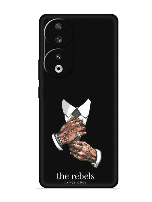 Rebels Slogan Man Embossed Soft Silicone Case for Honor 90