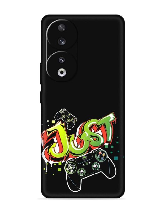 Graffiti Gamepad Illustration Embossed Soft Silicone Case for Honor 90 Zapvi