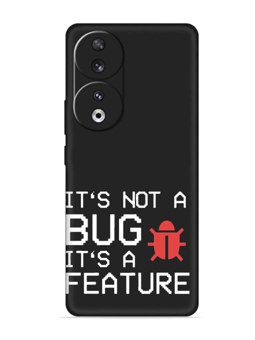 Not Bug Feature Embossed Soft Silicone Case for Honor 90 Zapvi