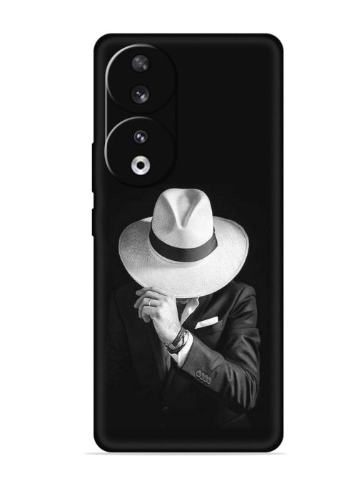 Men Under Hat Embossed Soft Silicone Case for Honor 90 Zapvi