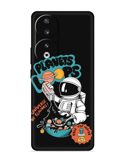 Planets Loop Embossed Soft Silicone Case for Honor 90 Zapvi