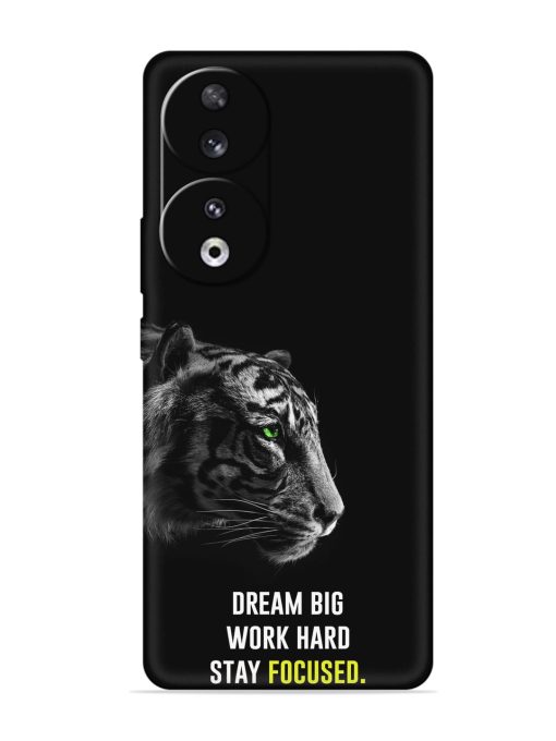 Dream Big Work Hard Embossed Soft Silicone Case for Honor 90