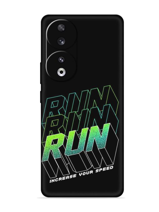 Run Embossed Soft Silicone Case for Honor 90 Zapvi