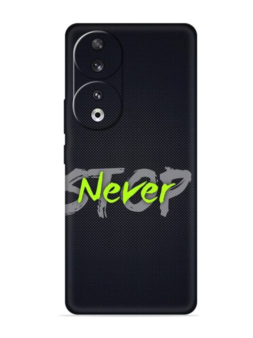 Never Stop Embossed Soft Silicone Case for Honor 90