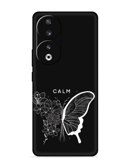 Calm Embossed Soft Silicone Case for Honor 90 Zapvi