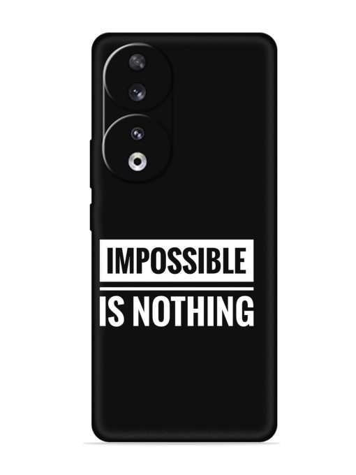 Impossible Is Nothing Embossed Soft Silicone Case for Honor 90