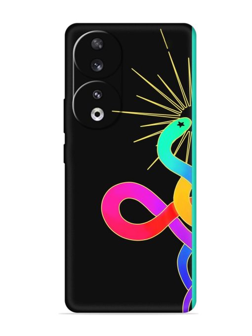 Art Geometric Abstraction Embossed Soft Silicone Case for Honor 90 Zapvi