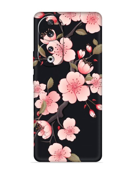 Cherry Blossom Embossed Soft Silicone Case for Honor 90