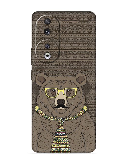 Grizzly Bear Embossed Soft Silicone Case for Honor 90 Zapvi