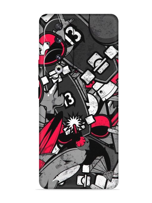 Fictional Doodle Embossed Soft Silicone Case for Honor 90 Zapvi