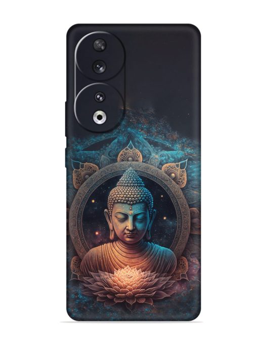 Gautam Buddha Embossed Soft Silicone Case for Honor 90 Zapvi