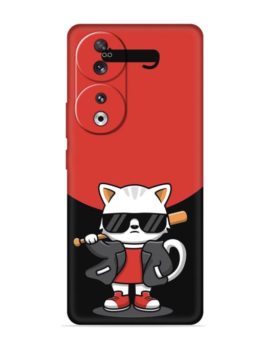 Cool Little Bear Cartoon Embossed Soft Silicone Case for Honor 90