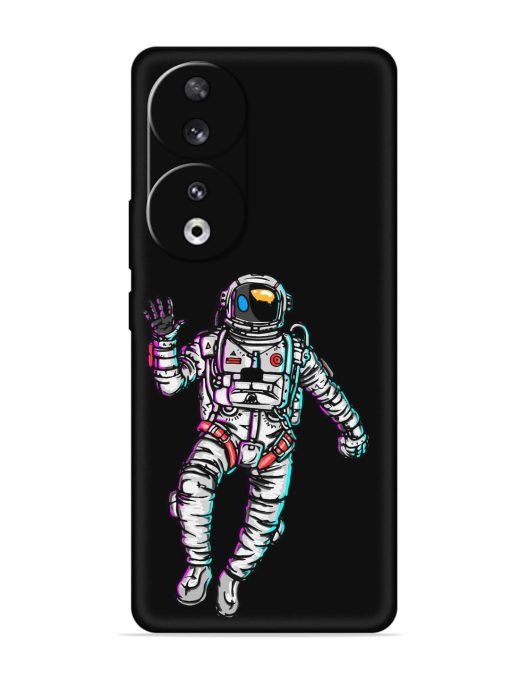 Spaceman Embossed Soft Silicone Case for Honor 90 Zapvi