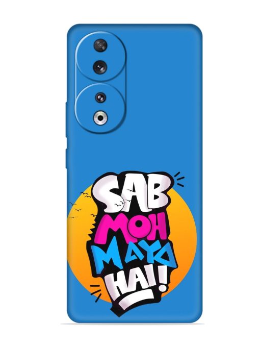 Sab Moh Moya Embossed Soft Silicone Case for Honor 90 Zapvi