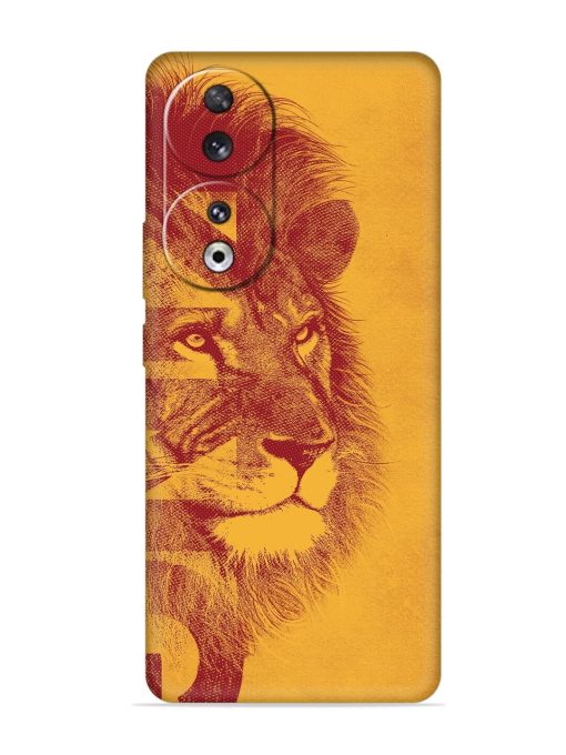 Gold Lion Crown Art Embossed Soft Silicone Case for Honor 90